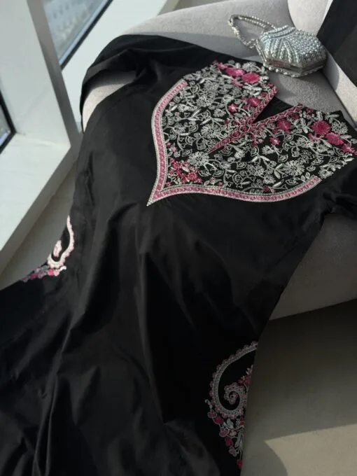 A-line frock style kamiz set.